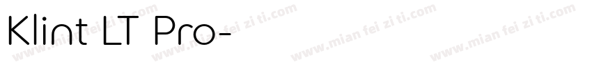 Klint LT Pro字体转换